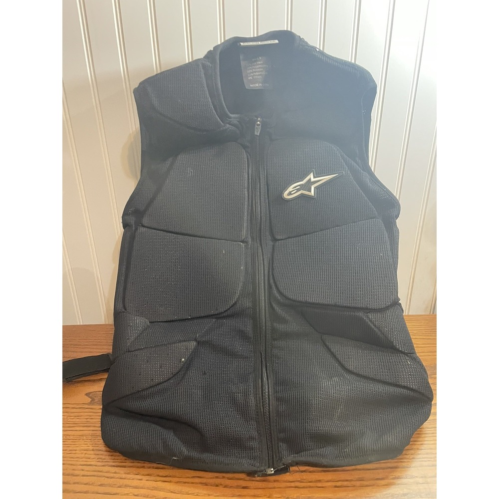 Alpinestars Track Vest 2 Size Large With Padded Back & Set Of Knee Protectors - Picture 4 of 9
